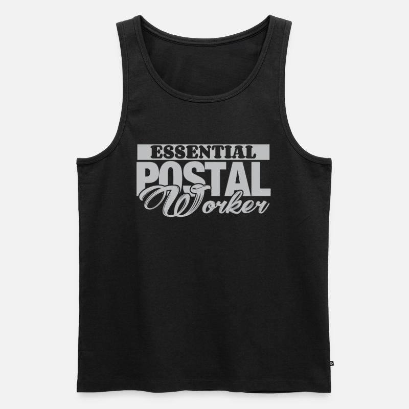 Indispensable postal worker Postman - Men's Premium Organic Tank Top - black