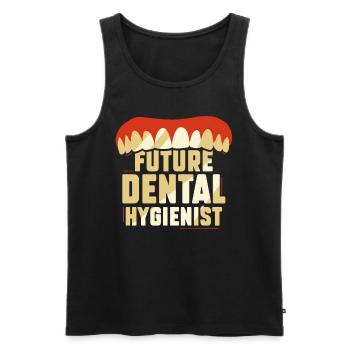 Future équipe d’hygiénistes dentaires Hygiène dentaire - Débardeur bio Premium Homme - noir - Devant - Michal (187cm)