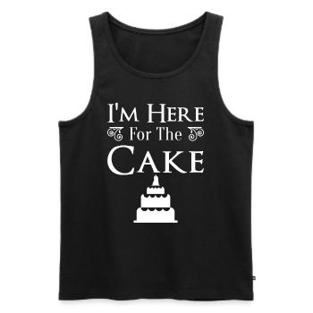 Fête de mariage Gâteau de mariage - Débardeur bio Premium Homme - noir - Devant - AI Model Male 178 light (178cm)