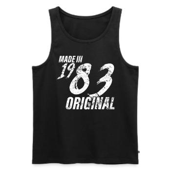 Made In 1983 Year of birth 1983 Birthday Women - Men's Premium Organic Tank Top - black - Front - Michal (187cm)