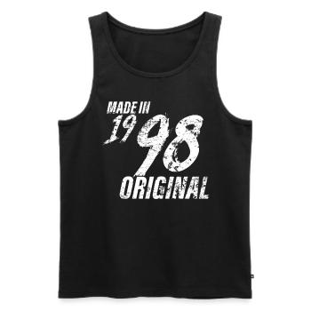 Made In 1998 Year of birth 1998 Birthday Women - Men's Premium Organic Tank Top - black - Front - Michal (187cm)