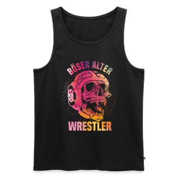 Kampfsport Ringen Wrestling Ringer I Böser Alter - Männer Premium Bio Tank Top - Schwarz - Vorne - Michal (187cm)