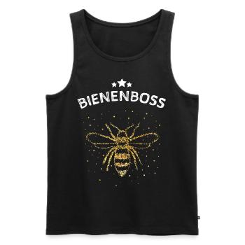 Bienenboss Bienen Honigbiene Imkerei Bienenzucht - Männer Premium Bio Tank Top - Schwarz - Vorne - AI Model Male 178 light (178cm)