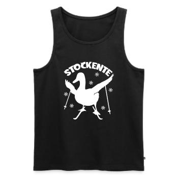 Langläufer Biathlon Skilangläufer - Männer Premium Bio Tank Top - Schwarz - Vorne - Michal (187cm)