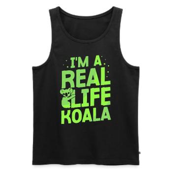 I Am A Real Koala Sweet Animal Koalas Koala Bear - Men's Premium Organic Tank Top - black - Front - Michal (187cm)