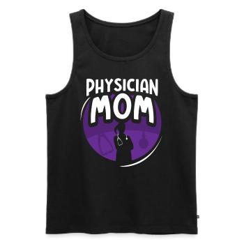 Doctor Mother Medical Doctor Doctor Profession - Men's Premium Organic Tank Top - black - Front - AI Model Male 178 light (178cm)