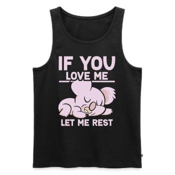 Wenn Du Mich Liebst Lass Mich Ruhen Koalas Koala - Männer Premium Bio Tank Top - Schwarz - Vorne - Michal (187cm)