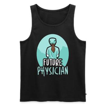 Zukünftiger Arzt Beruf Doktor Mediziner Medizin - Männer Premium Bio Tank Top - Schwarz - Vorne - AI Model Male 178 light (178cm)
