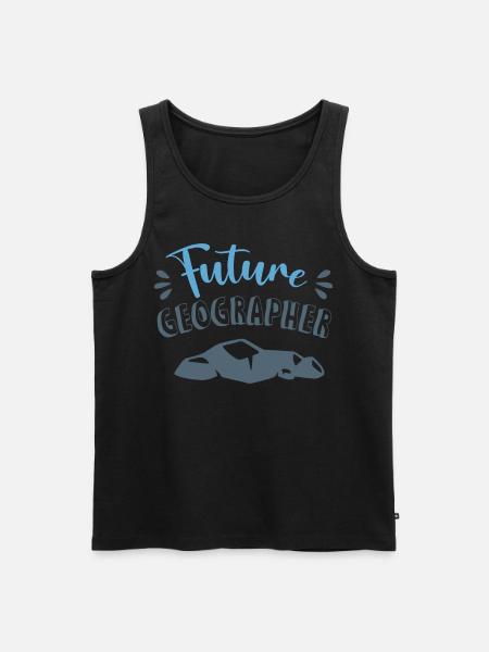 Future Geographer Profession Geographer Geography - Men's Premium Organic Tank Top - black