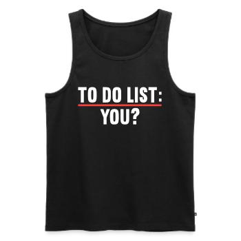 Mallorca Sauf Party Jersey To Do List You Malle - Débardeur bio Premium Homme - noir - Devant - Michal (187cm)
