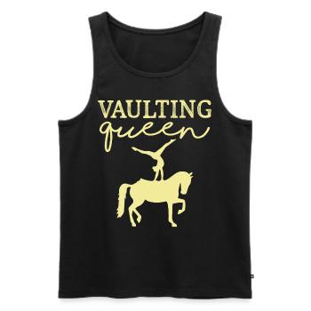 Vaulting Queen Horse Riding - Männer Premium Bio Tank Top - Schwarz - Vorne - AI Model Male 178 light (178cm)