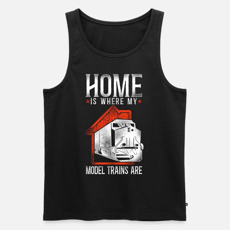 Freight Diesel Train Driver - Männer Premium Bio Tank Top - Schwarz