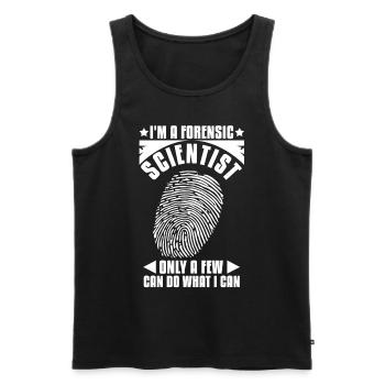 Ich Bin Ein Forensischer Wissenschaftler - Männer Premium Bio Tank Top - Schwarz - Vorne - AI Model Male 178 light (178cm)
