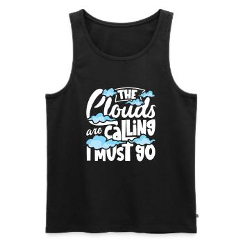 Cloud Watcher Meteorology Meteorologist Cloud - Men's Premium Organic Tank Top - black - Front - Michal (187cm)