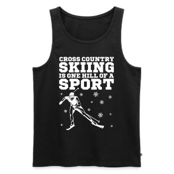 Skieurs de fond biathlon de fond - Débardeur bio Premium Homme - noir - Devant - Michal (187cm)