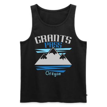 Grants Pass Oregon États-Unis État d’Amérique Oregonian - Débardeur bio Premium Homme - noir - Devant - Michal (187cm)