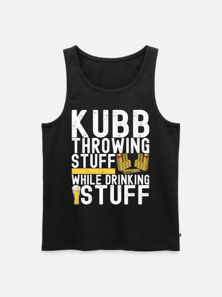 Kubb Viking Chess - Men's Premium Organic Tank Top - black