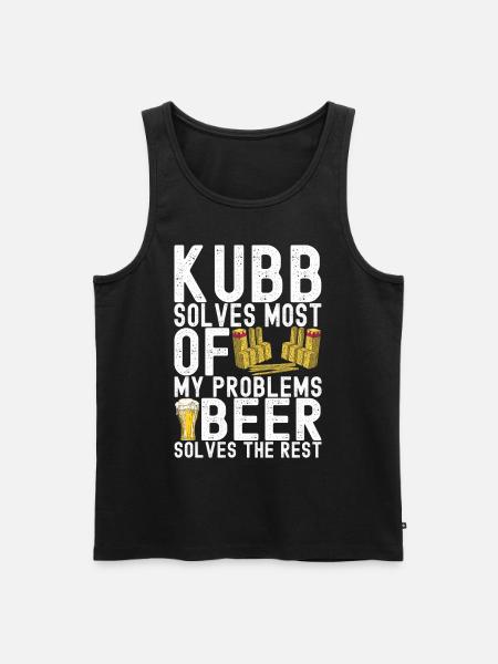 Kubb Viking Chess - Men's Premium Organic Tank Top - black