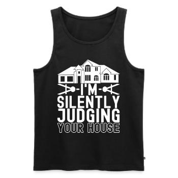 Architect Architecture - Men's Premium Organic Tank Top - black - Front - AI Model Male 178 light (178cm)