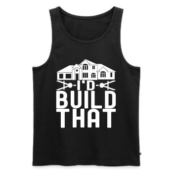 Architect Architecture - Men's Premium Organic Tank Top - black - Front - AI Model Male 178 light (178cm)