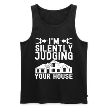 Architect Architecture - Men's Premium Organic Tank Top - black - Front - AI Model Male 178 light (178cm)