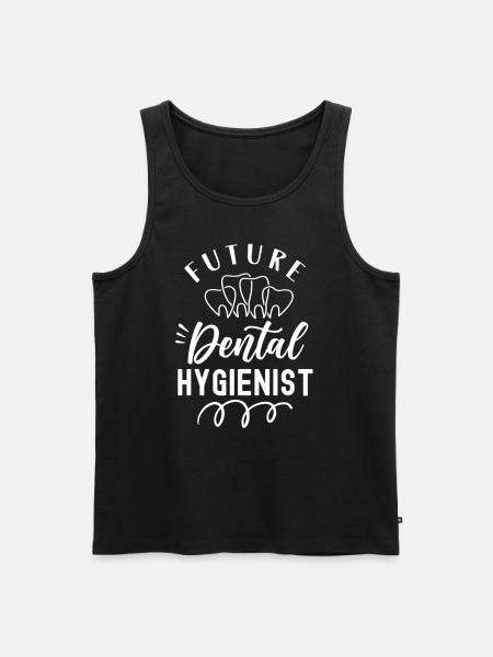 Future équipe d’hygiéniste dentaire - Débardeur bio Premium Homme - noir