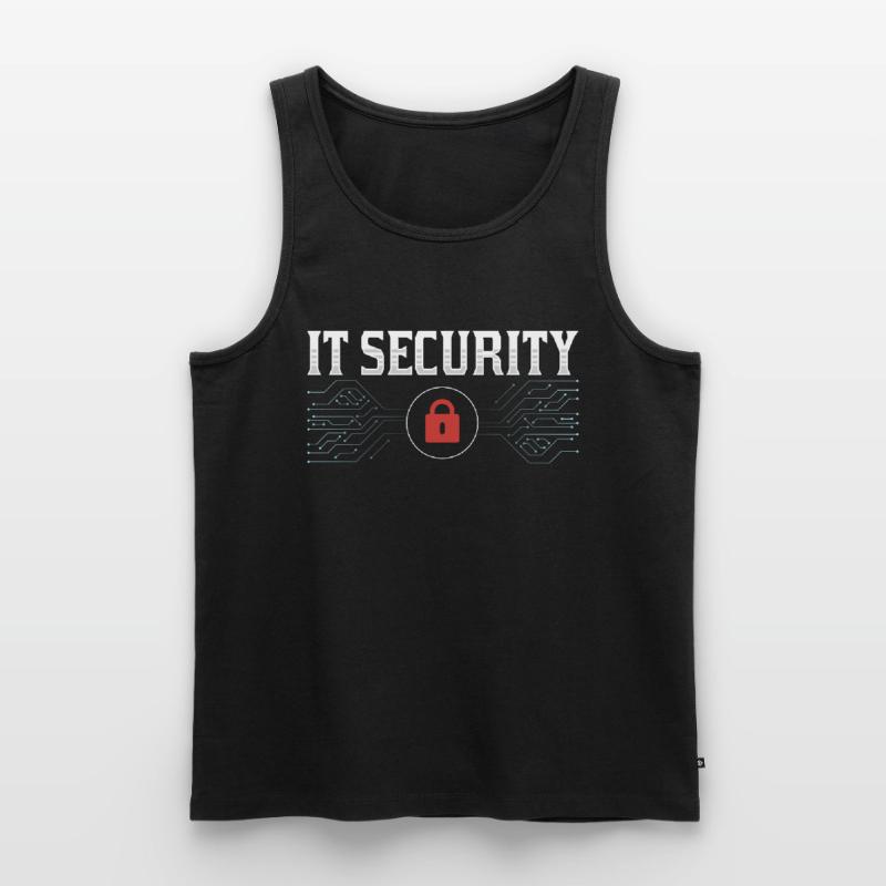 It Security Hack Cybersecurity Hacking Hacker Men's Premium Organic Tank Top