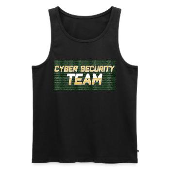 Cyber Sicherheit Team Hacker Hack Cybersecurity - Männer Premium Bio Tank Top - Schwarz - Vorne - AI Model Male 178 light (178cm)