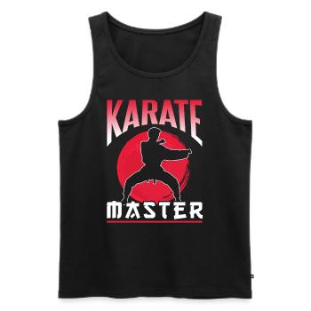 Karate Master Martial Arts Martial Arts Fighter - Men's Premium Organic Tank Top - black - Front - Michal (187cm)