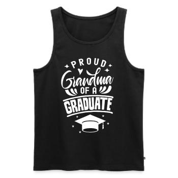 Stolze Großmutter Eines Absolventen Absolvent - Männer Premium Bio Tank Top - Schwarz - Vorne - AI Model Male 178 light (178cm)
