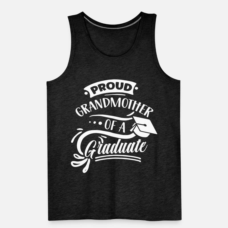 Stolze Großmutter Eines Absolventen Absolvent Männer Premium Bio Tank Top