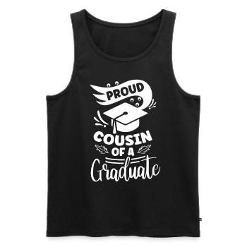 Stolzer Cousin Eines Absolventen Absolvent - Männer Premium Bio Tank Top - Schwarz - Vorne - AI Model Male 178 light (178cm)