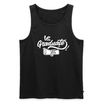 Graduate Graduate AwardEd School Graduate - Men's Premium Organic Tank Top - black - Front - AI Model Male 178 light (178cm)
