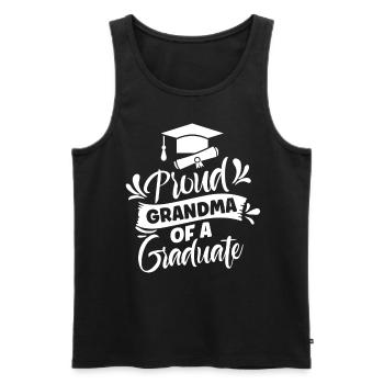 Stolze Großmutter Eines Absolventen Absolvent - Männer Premium Bio Tank Top - Schwarz - Vorne - AI Model Male 178 light (178cm)