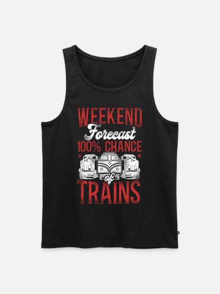 Freight Diesel Train Driver - Men's Premium Organic Tank Top - black