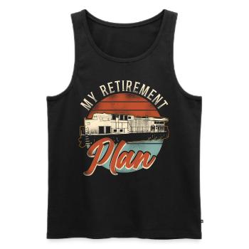 Freight Diesel Train Driver - Men's Premium Organic Tank Top - black - Front - AI Model Male 178 light (178cm)