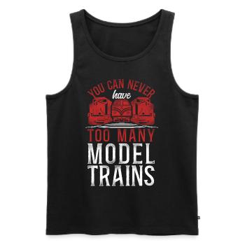 Freight Diesel Train Driver - Men's Premium Organic Tank Top - black - Front - AI Model Male 178 light (178cm)