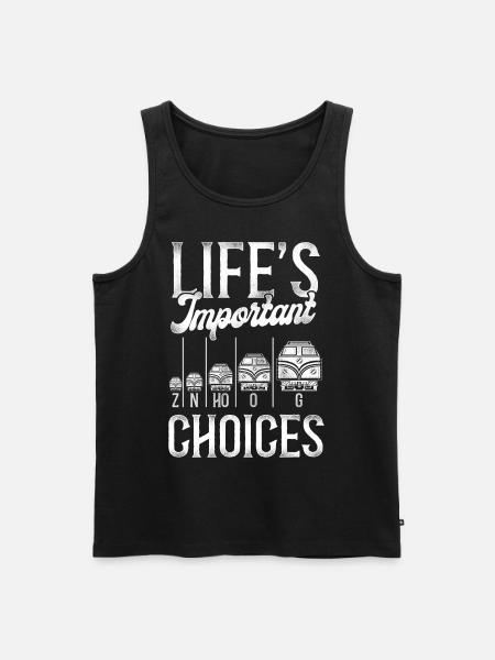 Freight Diesel Train Driver - Men's Premium Organic Tank Top - black