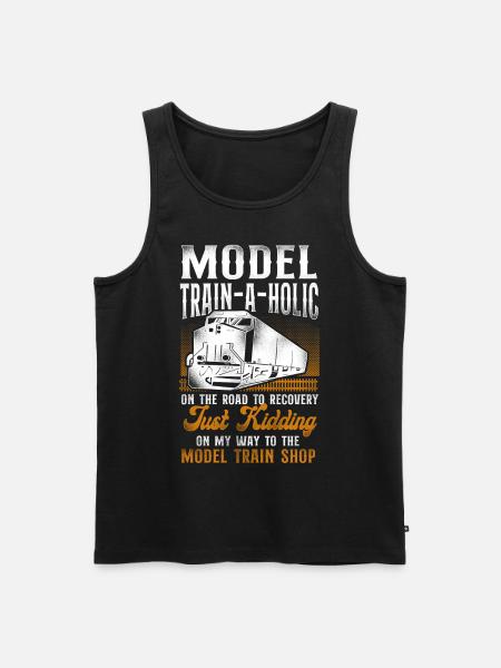 Freight Diesel Train Driver - Men's Premium Organic Tank Top - black