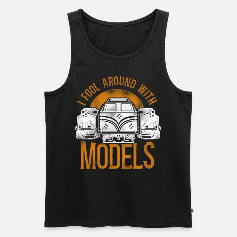 Freight Diesel Train Driver - Männer Premium Bio Tank Top - Schwarz