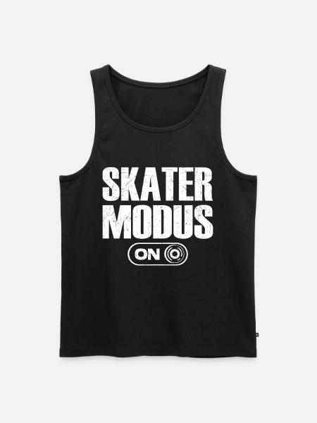 Skater Mode On Skateboarder Fan - Men's Premium Organic Tank Top - black