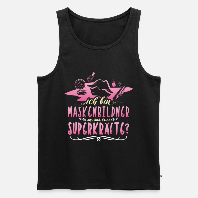 Ich bin Maskenbildner - Männer Premium Bio Tank Top - Schwarz