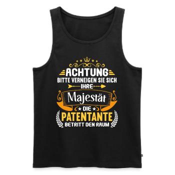 Patenonkel Patententante beste Patenkind der Welt - Männer Premium Bio Tank Top - Schwarz - Vorne - AI Model Male 178 light (178cm)