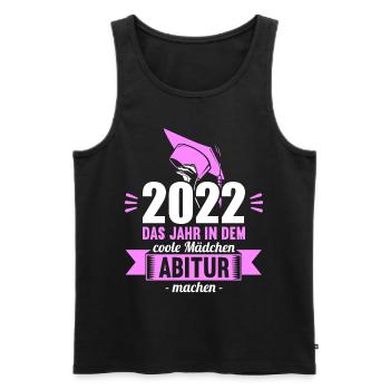 Abitur Gymnasium Damen und Herren Abi 2022 - Männer Premium Bio Tank Top - Schwarz - Vorne - AI Model Male 178 light (178cm)