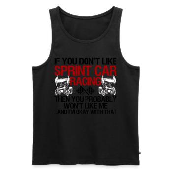 Sprint Car Racing Dicton - Débardeur bio Premium Homme - noir - Devant - Michal (187cm)