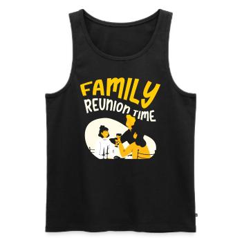 Family Reunion Team Family Süß - Men's Premium Organic Tank Top - black - Front - AI Model Male 178 light (178cm)