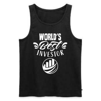 Der Beste Investor Der Welt Investieren Anleger - Männer Premium Bio Tank Top - Schwarz - Vorne - Michal (187cm)