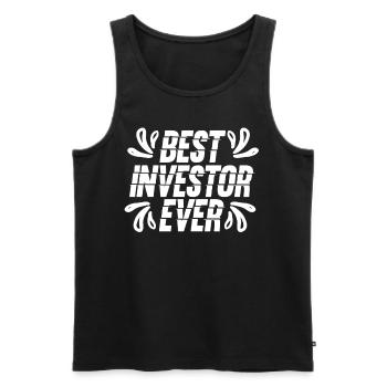 Best Investor Ever Investor Investing - Men's Premium Organic Tank Top - black - Front - Michal (187cm)