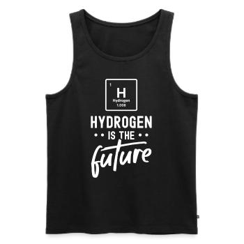 Hydrogen is the future Hydrogen Element - Men's Premium Organic Tank Top - black - Front - AI Model Male 178 light (178cm)