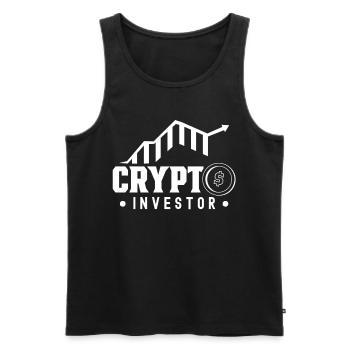 Krypto Investor Crypto Investieren Anlegen Anleger - Männer Premium Bio Tank Top - Schwarz - Vorne - Michal (187cm)